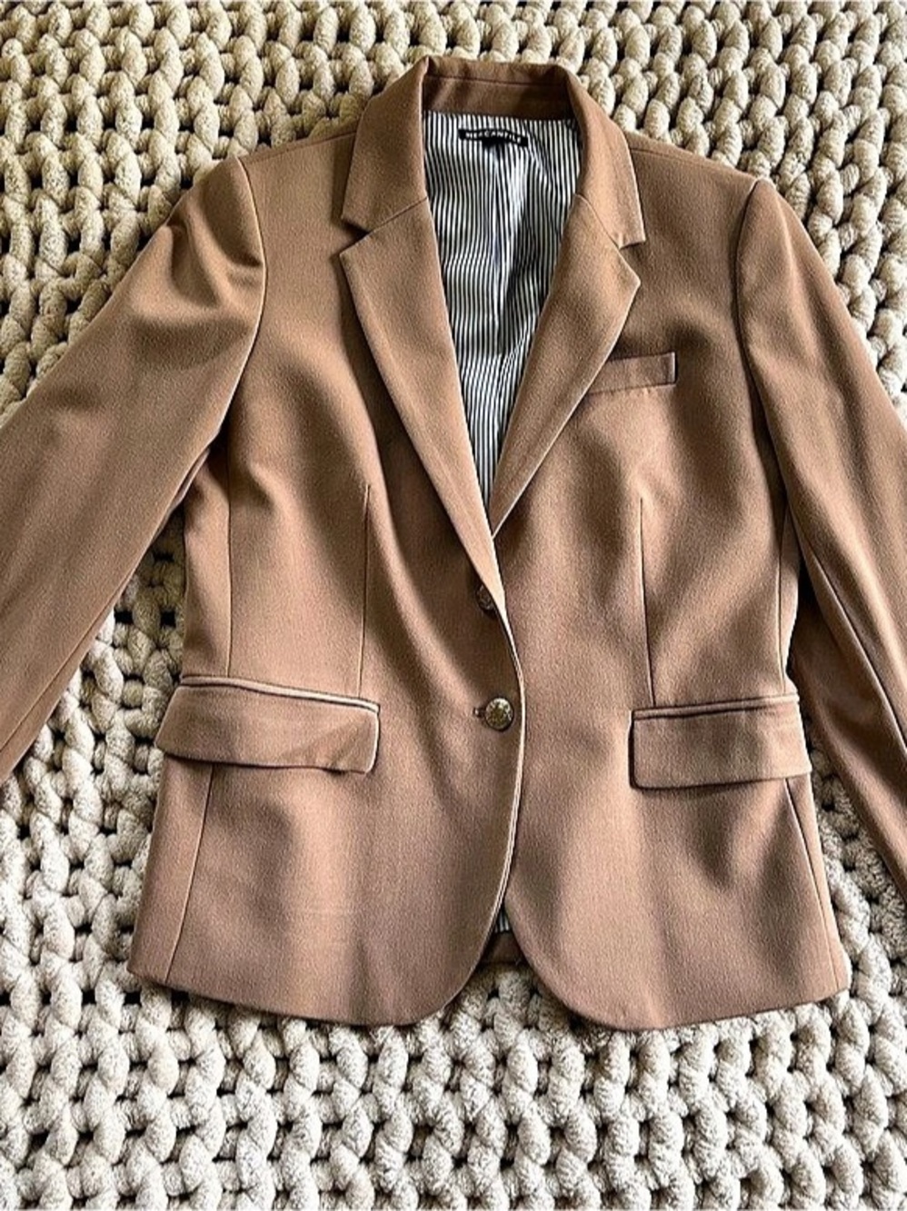Mercantile Women's Blazer in Camel Size 6